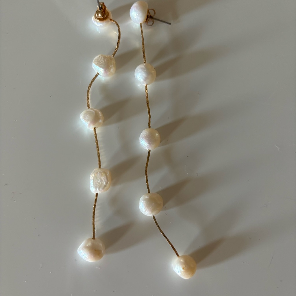 Ettika Pearl Drop Earrings 30$